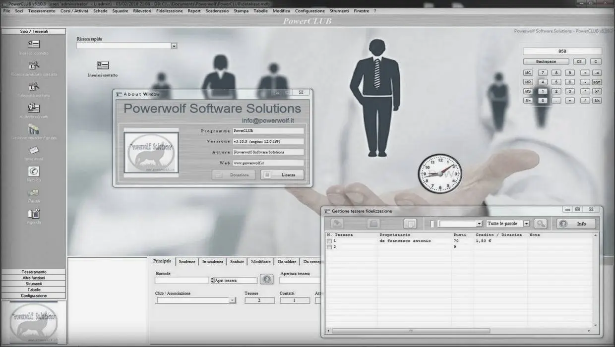 Scarica la demo gratuita del software PowerCLUB